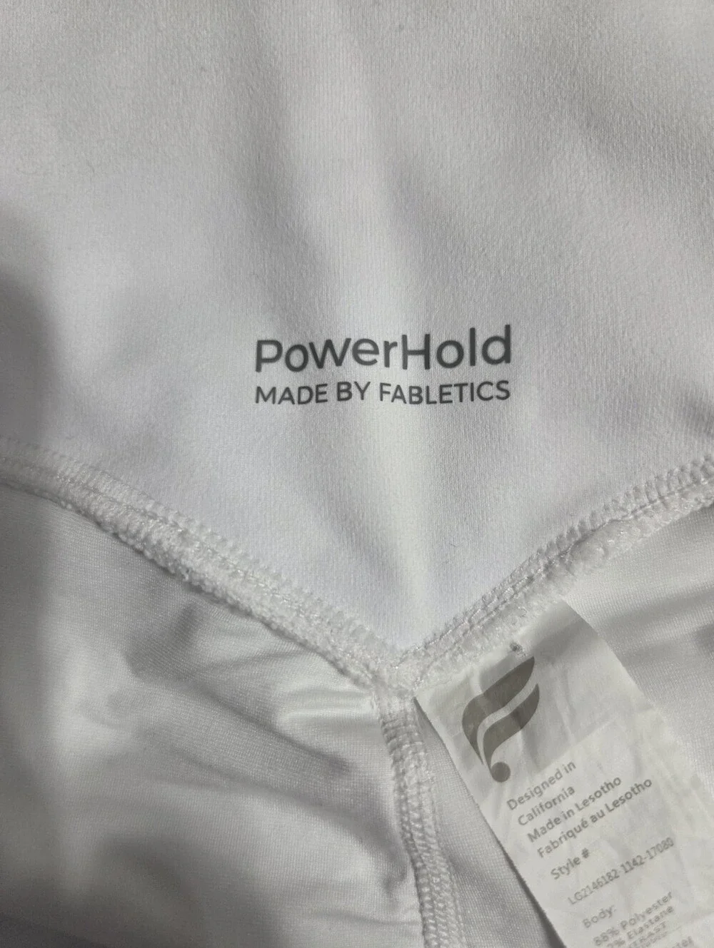 Fabletics White PowerHold High-Waist Leggings Never Worn. Sz 2X